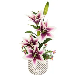 I.GE.A. Kunstpflanze, Arrangement im Topf I.GE.A. Dunkelrosa