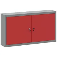 VidaXL - Werkzeugschrank Wandmontage Rot 100x20x55 cm Stahl