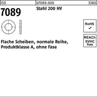 Bufab Unterlegscheibe ISO 7089 o.Fase 1,6 Stahl 100 Stück