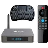 8 GB 64 GB X96 X6 TV Box Android 11.0 Smart Box RK3566 unterstützt 4K H.265 2.4&5GHz Dual WiFi BT 4.2 1000M USB 3.0 mit i8 Keyboard, Schwarz