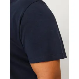 Jack & Jones PlusSize T-Shirt JJECALEB VARSITY TEE SS O-NECK NOOS PLS mit Logobranding blau XXXL (62/64)