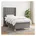 vidaXL Boxspringbett 200 x 200 cm Dunkelgrau