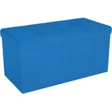 Intirilife Sitzhocker Faltbar 76 x 38 x 38 cm Blau