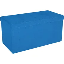 Intirilife Sitzhocker Faltbar 76 x 38 x 38 cm Blau