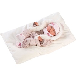 Llorens Babypuppe Nica mit Kapuzenjacke, 40 cm, Made in Europe rosa|weiß