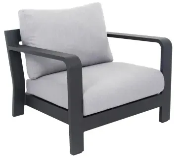 Apple Bee Delgado Loungesessel 88x80x64cm Aluminium anthrazit
