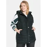 sheego Longweste in schwarz | Gr.: 44