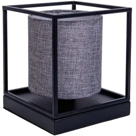NÄVE Tischlampe Grau Schwarz