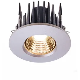 Deko-Light LED Einbau-Downlight Aluminium Ø 7,8 cm, 4,4 cm hoch, 2 Gläser, dimmbar, silber