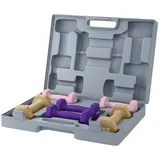 furnicato Hantel Hantelset, 6er Set Hanteln mit Gewichten, Kurzhantelset aus grau