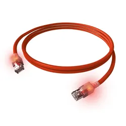 EasyLan saCon DualBoot LED Patchkabel S/FTP rot 1.50m Kat.6A - Netzwerk - FTP