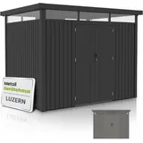 Juskys Gerätehaus Luzern Pro 2,94 x 2,30 m Anthrazit