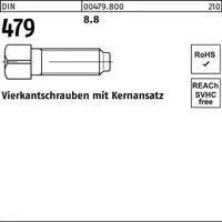 Industrial Quality Supplies DIN 479 Vierkantschraube VG M10x30 Stahl
