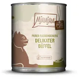 MjAMjAM – ausgewählte Fleischsorten 800g für Katze MjAMjAM Katze Sparpaket 12x800g Büffel pur