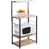Hti-Living Regal Mona Standregal 1 x 1 x 1 cm Schwarz
