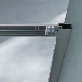 mai & mai Duschkabine mit Doppel-Schiebetür Duschtür 80x80cm Eckeinstieg Echtglas Lotuseffekt ESG-Sicherheitsglas Ravenna16k