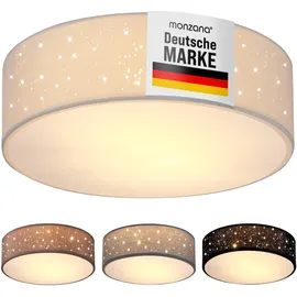 monzana Sternenhimmel 2-flammig rund 38 cm weiß