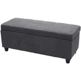 berlinlodge Sitzbank Lars Dunkelgrau 114 x 45 x 45 cm