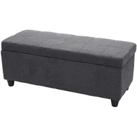 berlinlodge Sitzbank Lars Dunkelgrau 114 x 45 x 45 cm