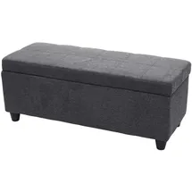 berlinlodge Sitzbank Lars Dunkelgrau 114 x 45 x 45 cm
