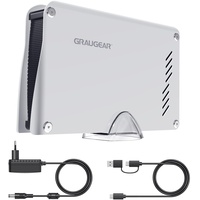 GRAUGEAR 14TB Externe Gaming-Festplatte für Xbox, PC, Laptop, Notebook, smart TV, Backup, Speichererweiterung 3,5" HDD, kompatibel mit Windows Mac OS Linux