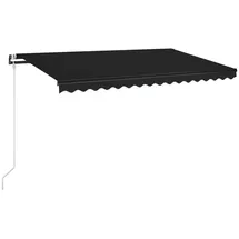 vidaXL LED Automatische Markise 450 x 350 cm anthrazit inkl. Windsensor 3069214