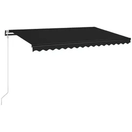 vidaXL LED Automatische Markise 450 x 350 cm anthrazit inkl. Windsensor 3069214