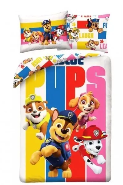 Paw Patrol: Bettwäsche-Set, Baumwolle - 140 x 200 cm