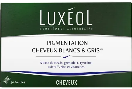 Luxéol Pigmentierung Weißes Und Graues Haar Nahrungsergänzungsmittel 30 Kapseln