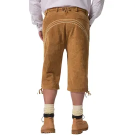 Men Plus by Happy Size Men Plus Lederhose in zimt | weiß 62