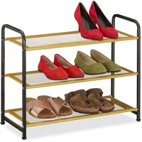 Relaxdays Schuhregal, 6 Paar Schuhe, HxBxT: 48 x 60