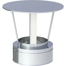 Jeremias Mündungsabschluss Edelstahl Ø 150 mm Höhe 0,25 m Schwarz/Weiß