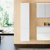 Burgbad Lin20 Hochschrank 40 x 34,5 x 176 cm Weiß Matt Eiche