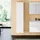 Burgbad Lin20 Hochschrank 40 x 34,5 x 176 cm Weiß Matt Eiche
