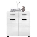 Bega Consult Kombikommode 80 x 83 x 40 cm Schwarz / Weiß