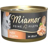 Miamor Feine Filets Huhn & Lachs in Jelly 24 x 100 g