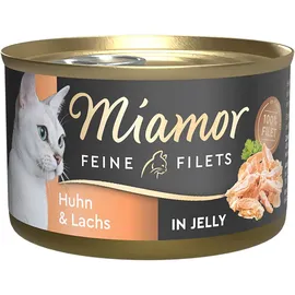 Miamor Feine Filets Huhn & Lachs in Jelly 24 x 100 g