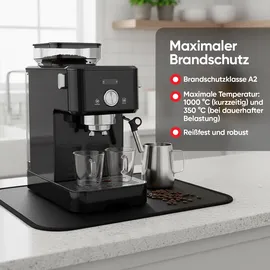 evocamp Brandschutzmatte 30 x 30 cm Glasfaser schwarz