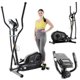 trex sport Crosstrainer für zuhause TX-400CT DASH | Ellipsentrainer mit Computer | Pulssensoren, | Schwarz