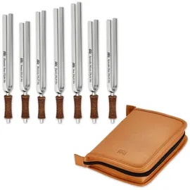 Sonic Energy Stimmgabel Chakra-Set 7-teilig – Für Meditation, Therapie, Zuhause – Inkl. Etui und Baumwolltaschen (TF-SET-CHA-7C)