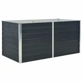 vidaXL Garten-Hochbeet verzinkter Stahl rechteckig 160 x 80 x 77 cm Anthrazit 