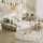 VitaliSpa Kinderbett Minno 205 x 125 cm Metall grau/beige