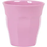 RICE Melamin Becher Medium einfarbig, Dark Pink