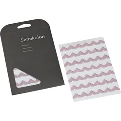 Semikolon Eckaufkleber für Fotos hellrosa