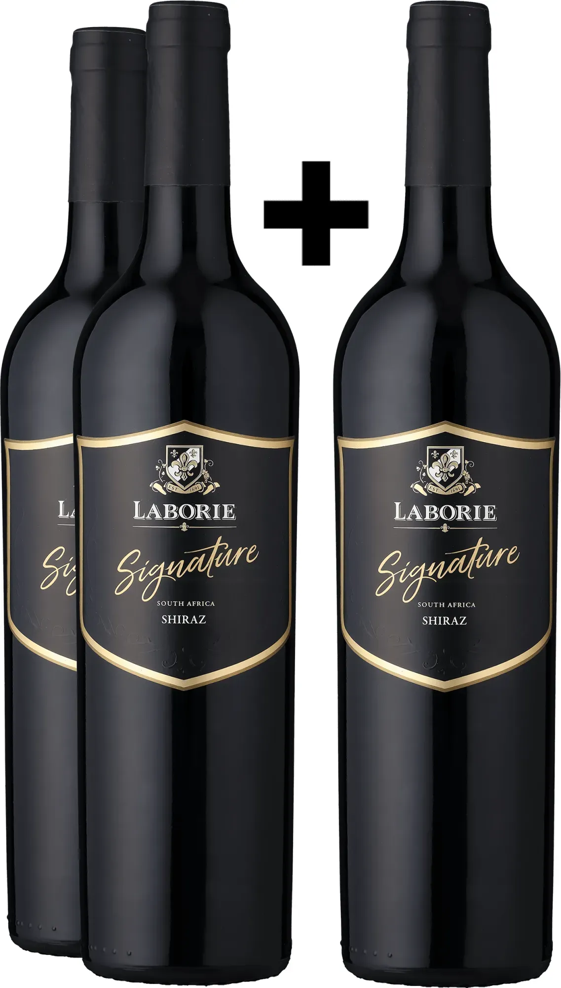 2+1-PAKET Laborie »Signature« Shiraz 2021