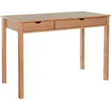 INOSIGN Schreibtisch »Gava«, massives Kiefernholz, für das home office, Laptoptisch Breite 120 cm, beige