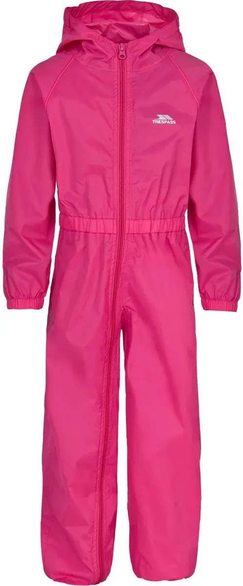 Trespass Button - Childs Unisex Rain Suit gerbera (GBA) 5/6