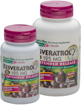 Natures Plus Resveratrol 125 mg Tabletten - Packungsgröße: 60 Tabletten