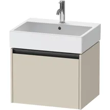 Duravit Ketho.2 Waschtischunterbau wandhängend 1 Auszug, 584x440x460mm, für Vero Air 235060, K25075083830000, Farbe: Taupe Supermatt