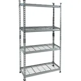 Estexo Lagerregal Metall 150x75x30 cm silber